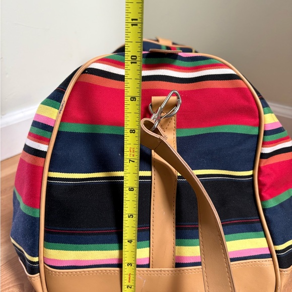 Y2K Kate Spade Striped Multicolor Duffel Bag - Picture 11 of 11